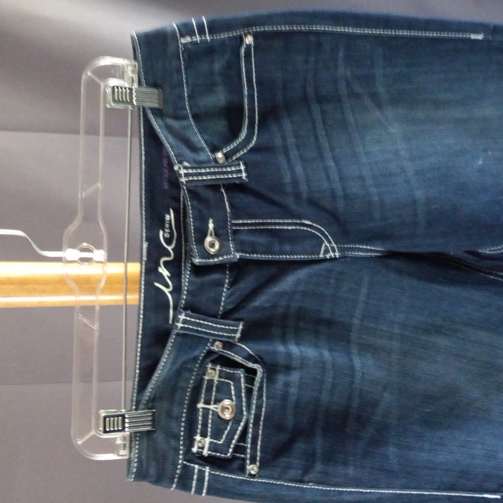 Inc Denim Cuffed Capri's - Picture 2 of 6